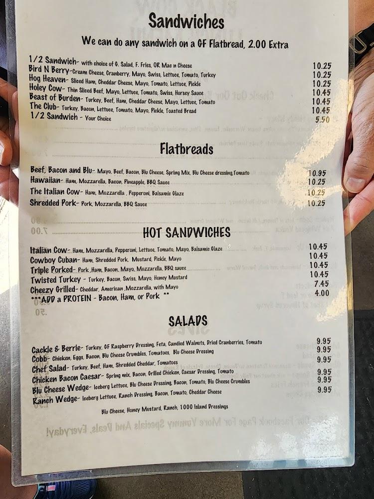 Black Cow Eats & Drinks 1/2 Sandwich