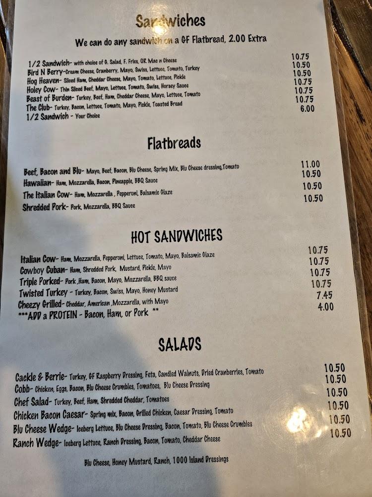 Black Cow Eats & Drinks Menu image 4
